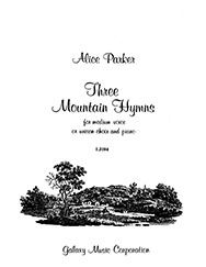 Alice Parker, Three Mountain Hymns Vocal and Piano Buch
