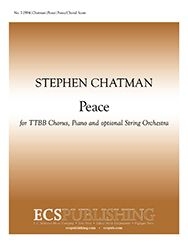 Stephen Chatman, Peace Piano and Optional String Orchestra Chorpartitur