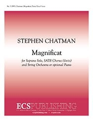Stephen Chatman, Magnificat Soprano Solo, SATB, String Orchestra Klavierauszug