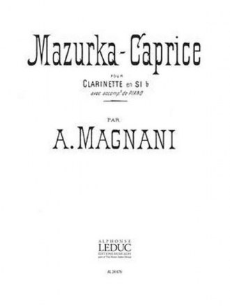 Aurelio Magnani, Mazurka Caprice Klarinette und Klavier Buch + Einzelstimme