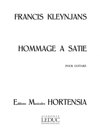Hommage  Satie pour guitare
