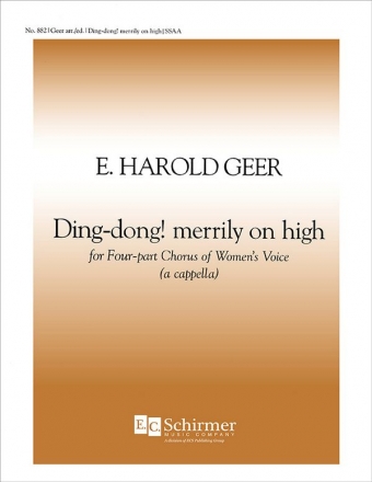 Ding-Dong! Merrily on High SSAA a Cappella Stimme