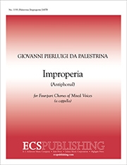Giovanni Pierluigi da Palestrina, Improperia SATB Stimme