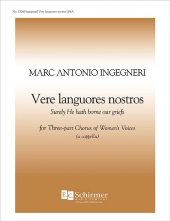 Marc'Antonio Ingegneri, Vere languores nostros SSA a Cappella Stimme