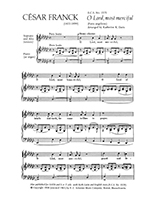 Csar Franck, O Lord, Most Merciful Two-Part Treble Voices [SA Children or Women] and Organ Stimme