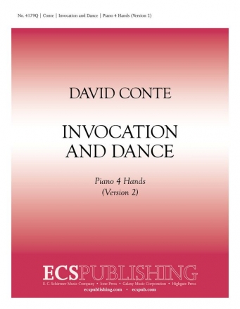 David Conte, Invocation and Dance TTBB, Piano or Full Orchestra Stimme