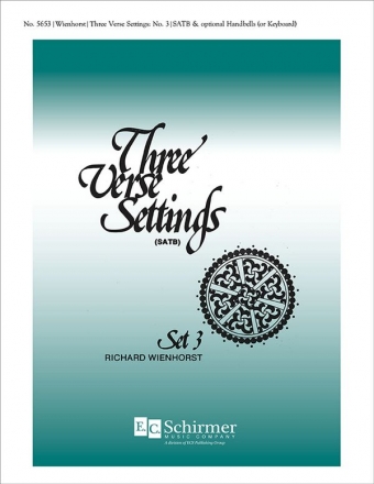 Richard Wienhorst, Three Verse Settings SATB Partitur + Stimmen