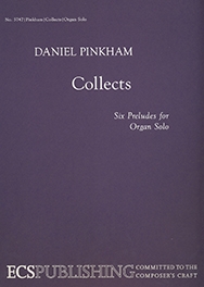 Daniel Pinkham, Collects Orgel Buch