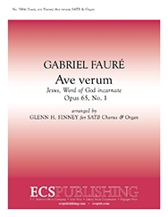 Gabriel Faur, Ave verum Corpus SATB and Organ Stimme