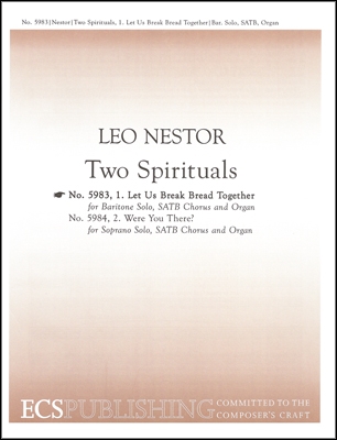 Two Spirituals Bar solo, SATB and Organ Stimme
