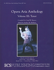 Stanley M. Hoffman, Opera Aria Anthology, Volume 3 Tenor/High Voice and Piano Buch