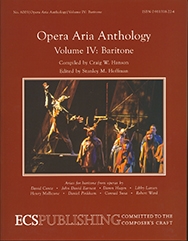 Stanley M. Hoffman, Opera Aria Anthology, Volume 4 Baritone Voice and Piano Buch