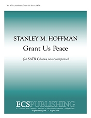 Grant Us Peace for mixed choir unaccompanied choral score