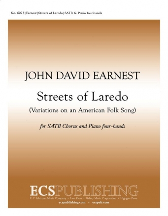 John David Earnest, Streets of Laredo SATB, Piano Four-hands Stimme
