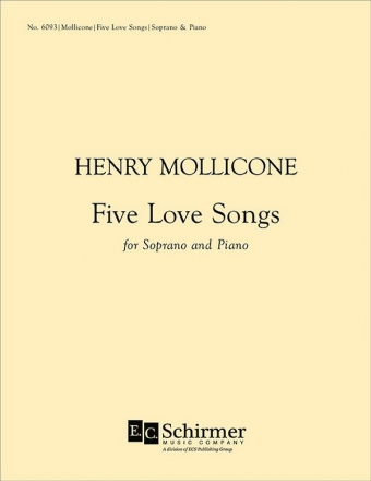 Henry Mollicone, Five Love Songs Soprano/High Voice and Piano Buch
