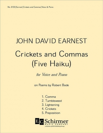 John David Earnest, Crickets and Commas: Five Haiku Vocal and Piano Buch