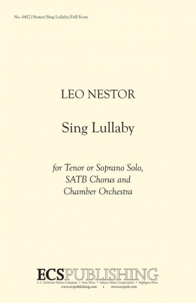 Leo Nestor, Sing Lullaby Orchestra Partitur