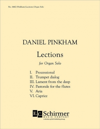 Daniel Pinkham, Lections Orgel Buch