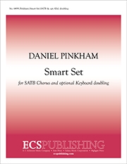 Daniel Pinkham, Smart Set SATB, opt. Keyboard [Organ or Piano] Stimme