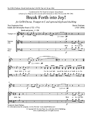 Daniel Pinkham, Break Forth into Joy! SATB, Trumpet in C and optional Keyboard doubling Stimme