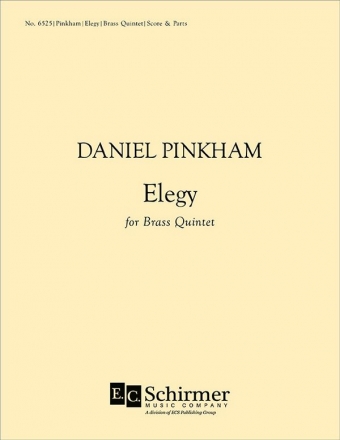 Daniel Pinkham, Elegy Blechblserquintett Partitur + Stimmen