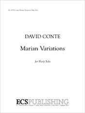 David Conte, Marian Variations Harp Buch
