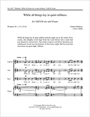 Daniel Pinkham, While All Things Lay in Quiet Stillness SAB and Organ Stimme
