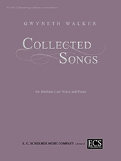 Gwyneth Walker, Collected Songs Medium/Low Voice and Piano Buch