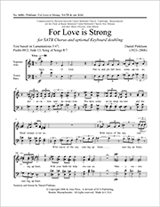 Daniel Pinkham, For Love Is Strong SATB, opt. Keyboard [Organ or Piano] doubling Stimme