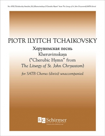 Pyotr Ilyich Tchaikovsky, The Liturgy of St. John Chrysostom SATB divisi a Cappella Stimme