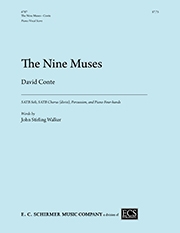 David Conte, The Nine Muses SATB soli, SATB, Two Percussion, Piano Four-hands Klavierauszug