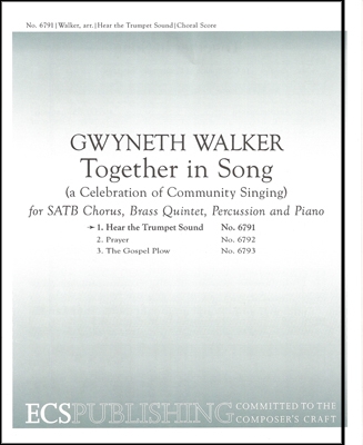 Together in Song: No. 1 Hear the Trumpet Sound SATB, Brass Quintet, Percussion and Piano Stimme