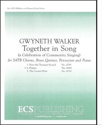 Together in Song: No. 2 Prayer SATB, Brass Quintet, Percussion and Piano Stimme