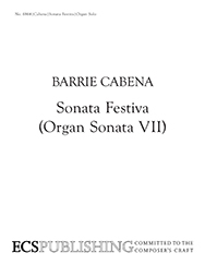 Barrie Cabena, Sonata Festiva Orgel Buch
