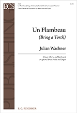 Un Flambeau Unison Voices, Brass Sextet and Organ Chorpartitur