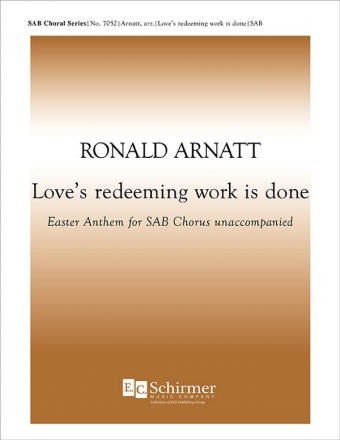 Love's redeeming work is done SAB Stimme
