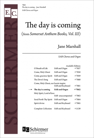 Jane Marshall, The Day is Coming SAB and Organ Stimme