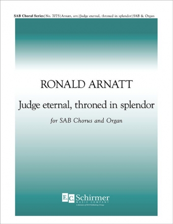 Judge Eternal, Throned in Splendor SAB and Organ Stimme