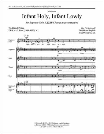 Infant Holy, Infant Lowly Soprano Solo and SATB Stimme