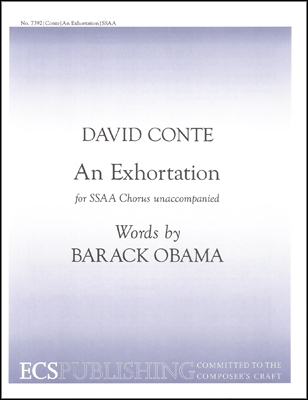 David Conte, An Exhortation SSAA a Cappella Stimme