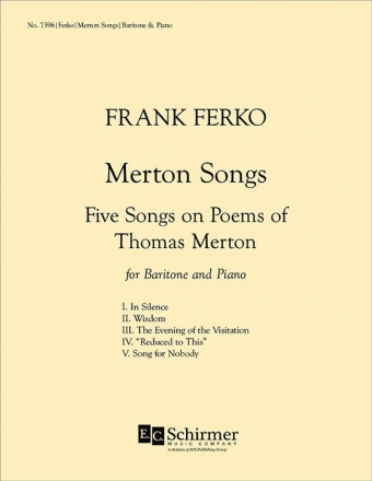 Frank Ferko, Merton Songs Baritone Voice and Piano Buch