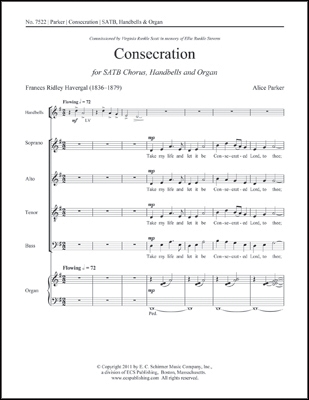 Alice Parker, Consecration SATB, Handbells and Organ Stimme