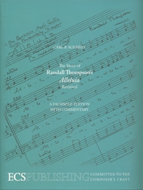 Carl B. Schmidt, The Story of Randall Thompson's Alleluia Revisited  Buch