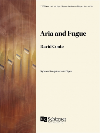 David Conte, Aria and Fugue Soprano Saxophone and Organ Buch