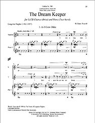 William Averitt, The Dream Keeper: No. 3 As I Grew Older SATB, Piano 4-hands Stimme