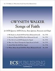 Songs of Faith: No. 6 Where Moses Stood! SATB, Brass quinet, Percussion and Organ Stimme