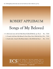 Robert Applebaum, Songs of My Beloved: 1. Kol Dodi Hinei Zeh Bah SSAA , opt.Piano Stimme