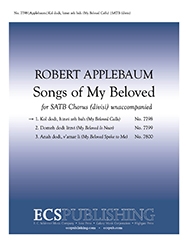 Robert Applebaum, Songs of My Beloved: 1. Kol Dodi Hinei Zeh Bah SATB divisi a Cappella Stimme