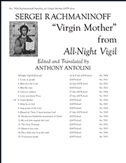 Sergei Rachmaninov, All-Night Vigil: 6. Virgin Mother SATB divisi Stimme