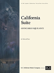 Giancarlo Aquilanti, California Suite for Tuba and Piano Tuba und Klavier Buch